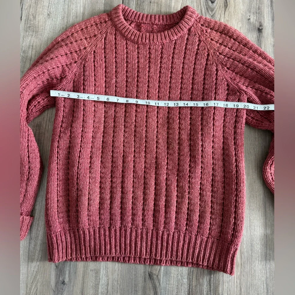 Vintage Rose Cable Knit Sweater - Picture 11 of 15